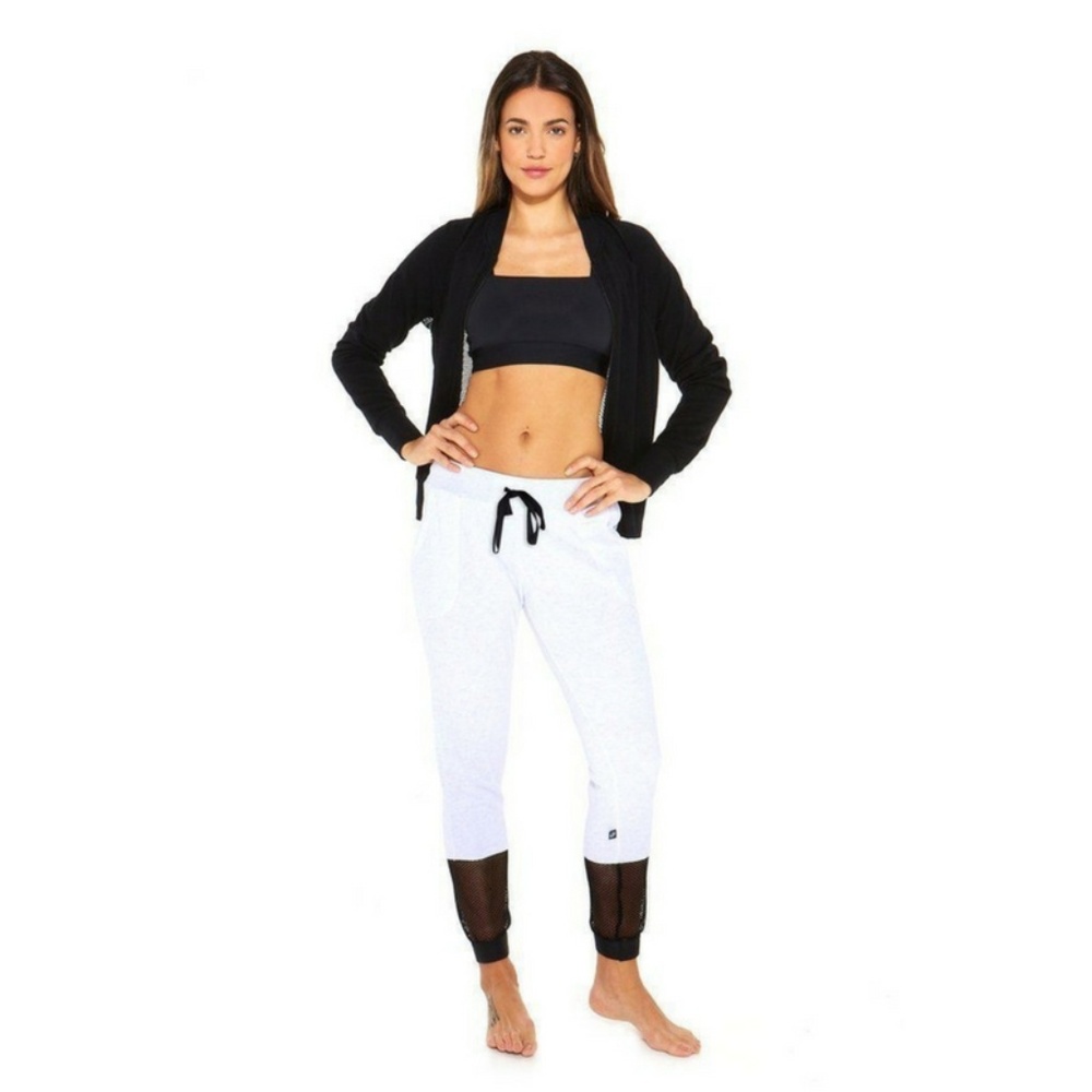 Terez Fishet Jogger Gray Black Pocket